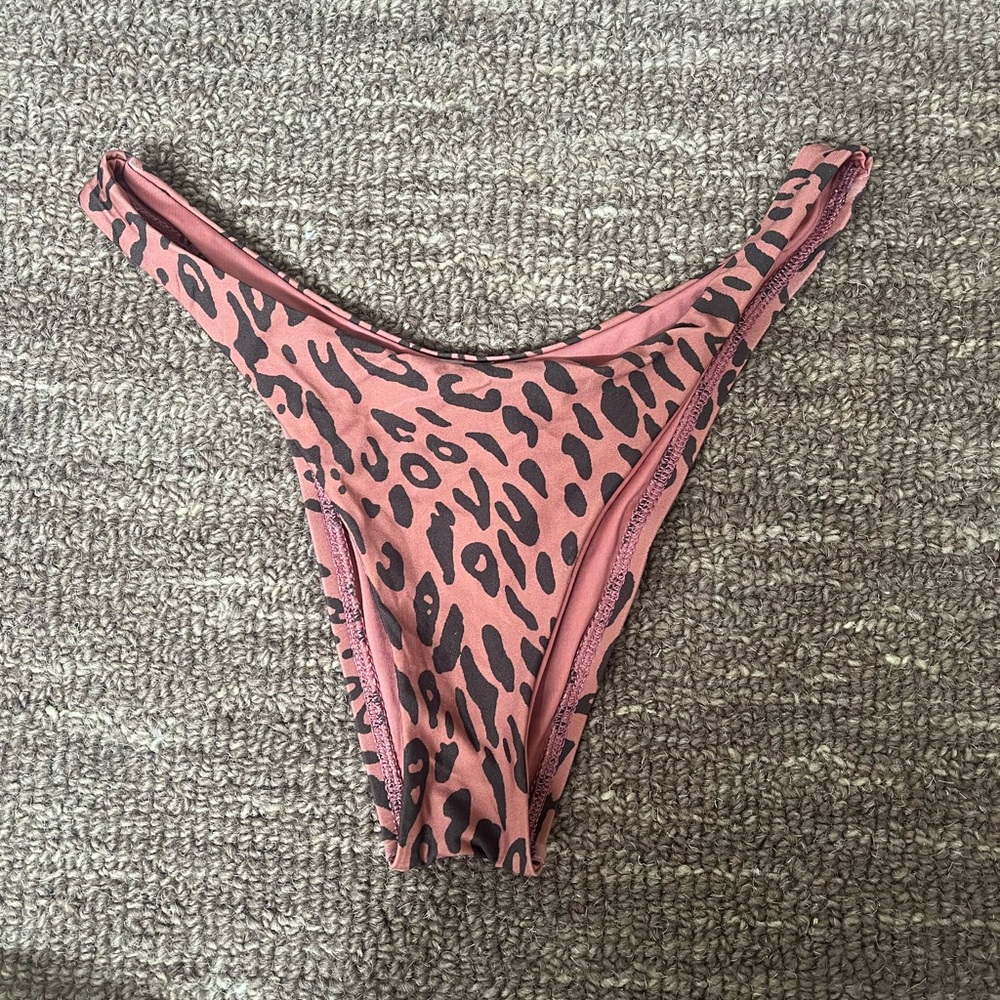 Pink Leopard Swim Bottoms